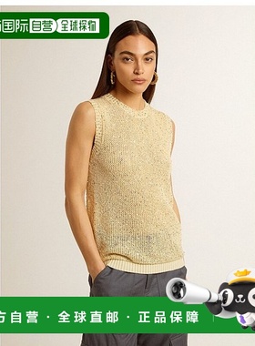 香港直邮Golden Goose Deluxe Brand 针织背心 GWP01922.P001691.