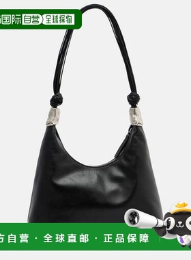 1h可退 香港直邮Staud 女士 Cuff 皮革肩包 black黑色 舒适时尚