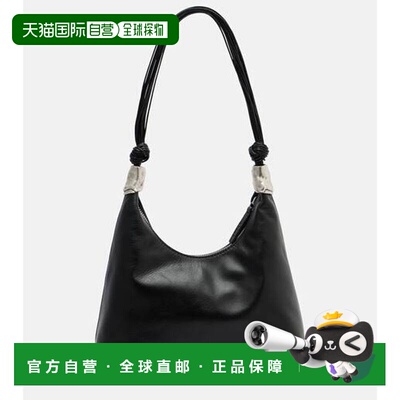 1h可退 香港直邮Staud 女士 Cuff 皮革肩包 black黑色 舒适时尚