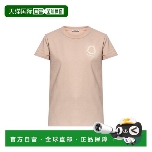 1h可退 香港直邮MONCLER 女士T恤 L10938C0006189AUO51V CO 粉红