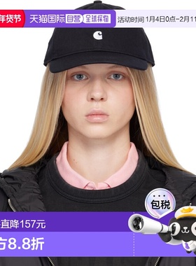 香港直邮CARHARTT WIP 女士 黑色 Madison Logo 棒球帽 I0367300D