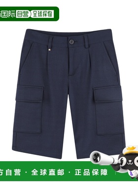 1h可退 香港直邮BOSS 波士 男童 短裤童装 J51996K849 blue蓝色