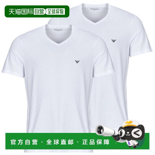 欧洲直邮Emporio Armani男装短袖T恤衫2-PACK CREW NECK T-SHIRT