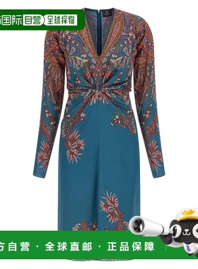 1h可退 香港直邮Etro 艾特罗 女士 花朵印花连衣裙 WRHA027199SP4