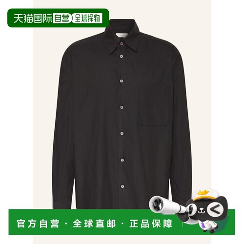 香港直邮LEMAIRE 男士衬衫 100300334513000 CO 黑色 Regular-Fit