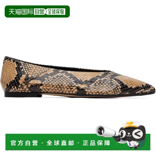 香港直邮aeyde 女士 驼色 Moa Pointed-Toe 芭蕾鞋 A11FL03870060