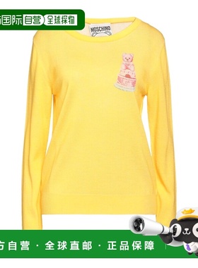 香港直邮Moschino 莫斯奇诺 女士 毛衣 yellow黄色 舒适时尚