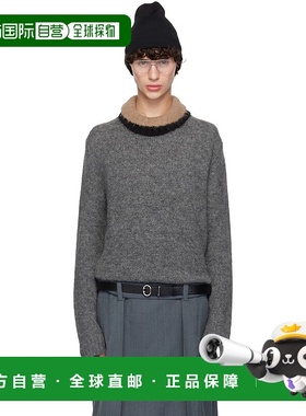 1h可退 香港直邮Jil Sander 吉尔 桑达 男士 灰色圆领毛衣 J22GP0