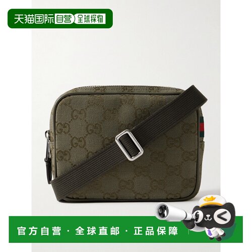 1h可退 香港直邮Gucci 古驰 男士 GG帆布迷你包 834268FAEOG