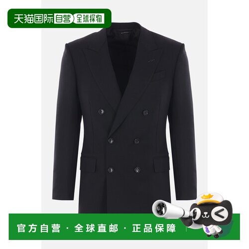 香港直邮Tom Ford 汤姆 福特 男士 双排扣羊毛夹克 JLNP02W0056NA