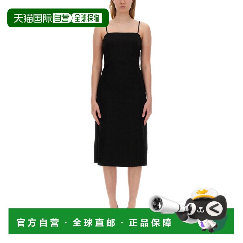 1h可退 香港直邮THEORY 女士连衣裙 O0303605001 SS2024 黑色 MID图片