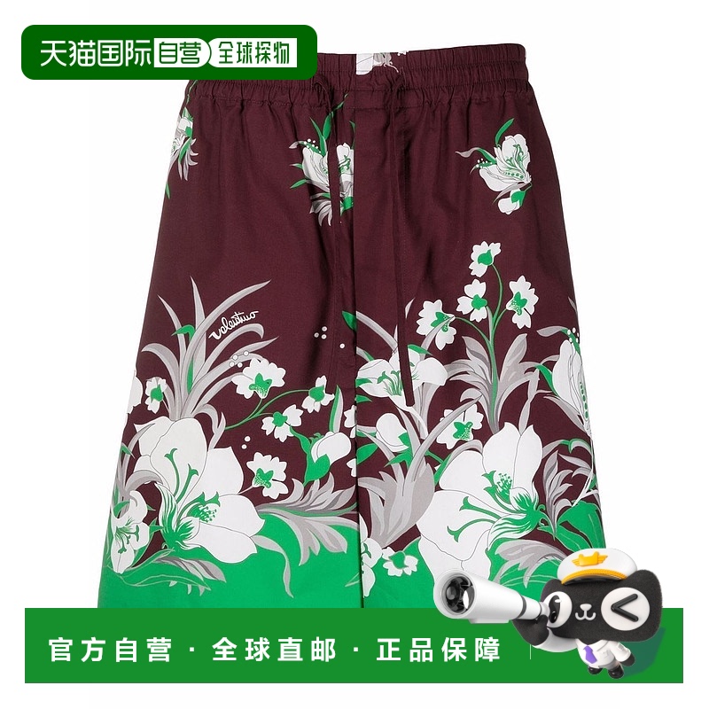 1h可退 香港直邮Valentino 华伦天奴 男士 印花图案短裤 XV0RDC60