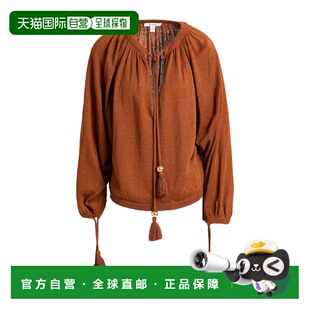 毛衣 女士 BROWN 棕色时尚 香港直邮MaxMara 舒适开衫 麦斯玛拉