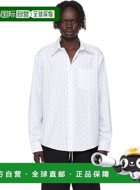 香港直邮Casablanca 男士 白色 Printed Monogram Oxford 衬衫 MP