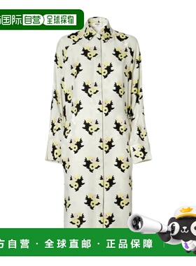 1h可退 香港直邮Fendi 中长衬衫提花连衣裙 FDD591AW9H