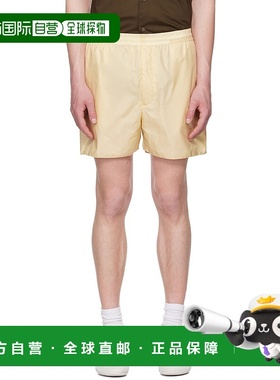 1h可退 香港直邮AURALEE 男士 黄色 Light Sheer Nylon 短裤 A25S