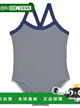 欧洲直邮Petit Bateau 小帆船 女孩 MADOC 连体泳衣 蓝色