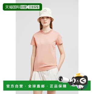 针织 钩编细节棉质T恤短袖 欧洲直邮MONCLER 2025新品