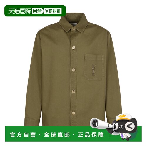 1h可退 香港直邮SAINT LAURENT 男士衬衫 838697Y253W3530 AW2025