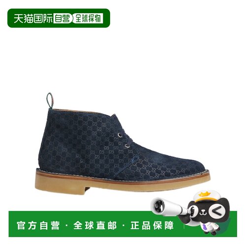 香港直邮Gucci 饰织带踝靴 831283AAEYC男鞋切尔【付后1h可退】