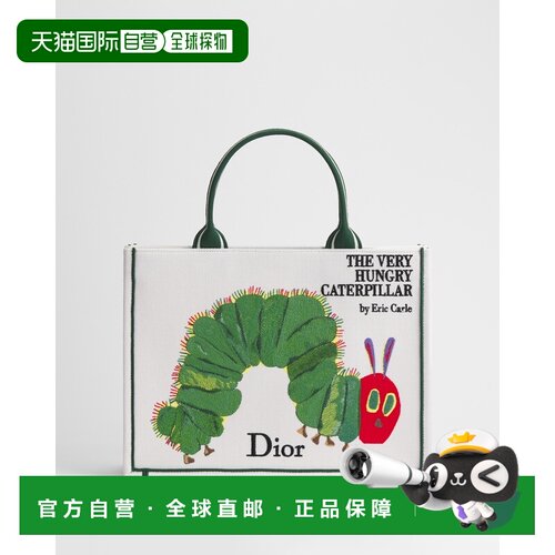 自营欧洲直邮Dior迪奥 女士多色Book Cover刺绣托特包斜挎包