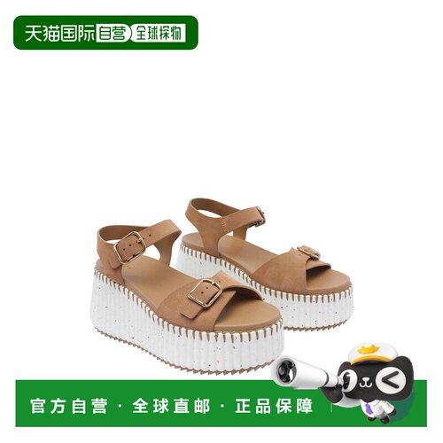 1h可退 香港直邮CHLOÉ 女士休闲鞋 C25U10PRY20O SS2025 棕色 露