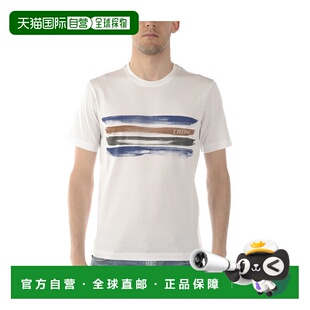 Zegna 99新未使用 香港直邮Z VS372630D杰尼亚 条纹细节T恤