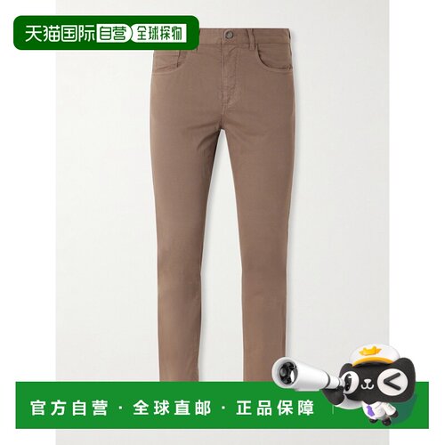 香港直邮Canali 康钠丽 男士 直筒棉混纺斜纹布裤子 PT01482D9151