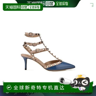 香港直邮VALENTINO Women真皮 21SS 尖头铆钉高跟鞋
