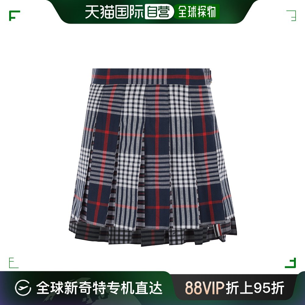 香港直邮Thom Browne 褶皱迷你裙 FGC724AF0172 女装/女士精品 半身裙 原图主图