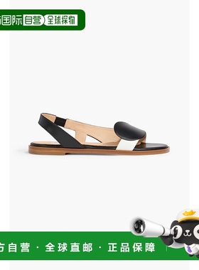 香港直邮Gabriela Hearst 女士 Pippa 皮质凉鞋 2248517SN001BLAC