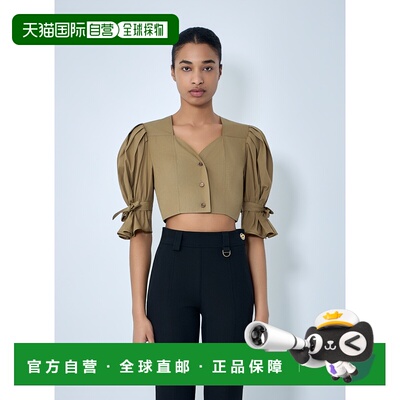 香港直邮Chloe 蔻依 女士 结构感短款衫 CH26UHT30141泡泡袖上衣