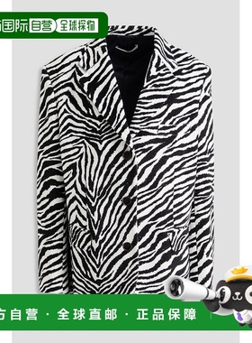 香港直邮ALESSANDRA RICH 亚历山德拉.瑞秋 女士 斑马纹棉质西装