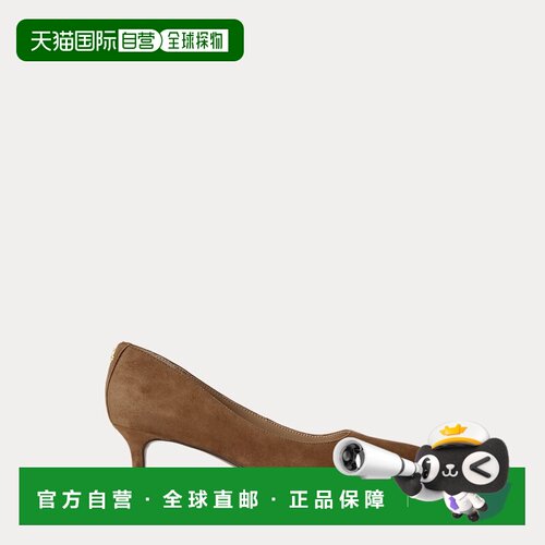自营欧洲直邮Ralph Lauren拉夫劳伦 Adrienne女士浅烟草色绒面革