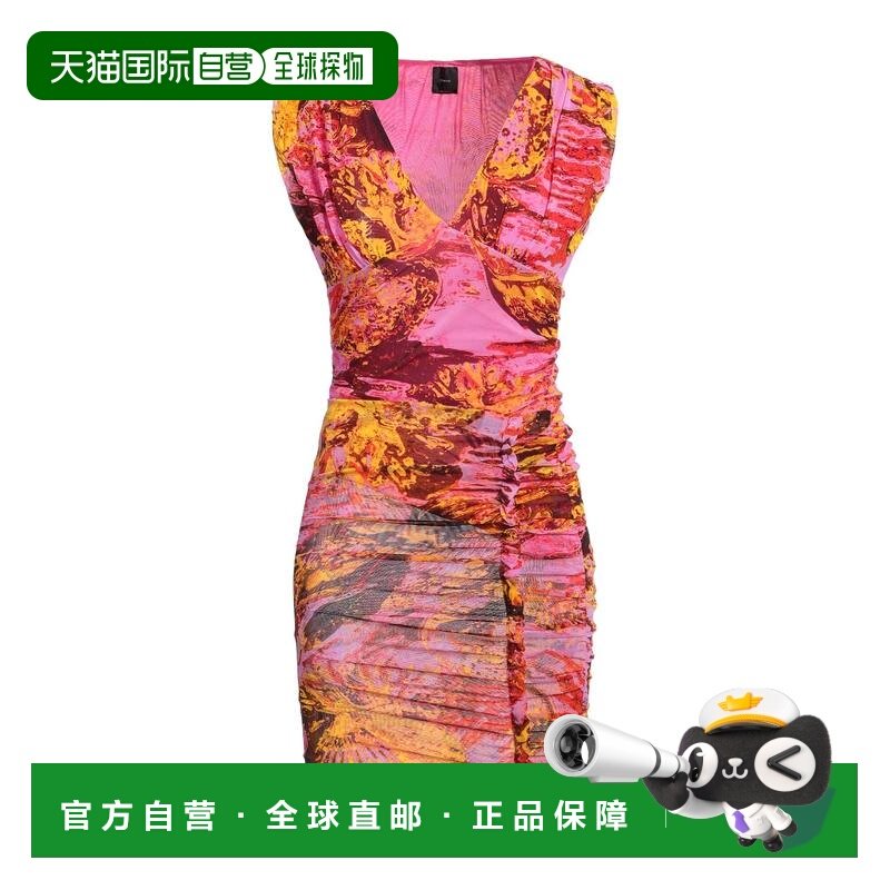 1h可退 香港直邮Pinko 品高 女士 短款连衣裙 pink粉色 舒适时尚,女装/女士精品,连衣裙,淘宝优惠券,粉丝福利购,淘宝优惠卷