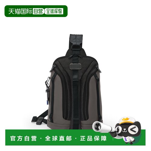 自营欧洲直邮Tumi途明 Alpha Bravo男士黑色/棕褐色聚酯纤维斜挎