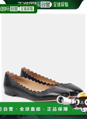 1h可退 香港直邮Chloe 蔻依 女士 Lauren 皮质芭蕾舞鞋 000767