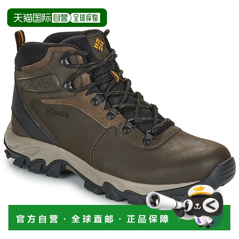 欧洲直邮Columbia 哥伦比亚棕色中帮户外防水徒步鞋登山鞋秋冬款