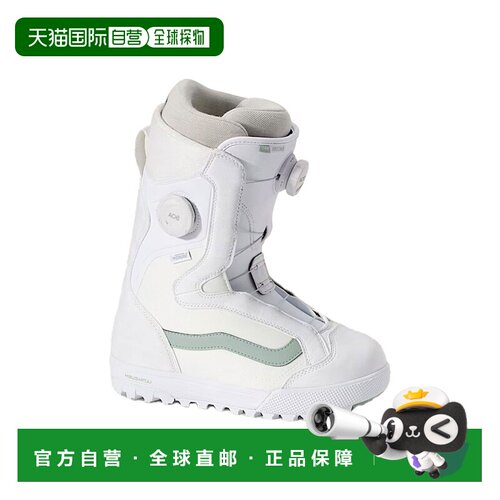 自营欧洲直邮Vans Encore女士自由式滑雪靴皮革白色雪鞋滑雪鞋