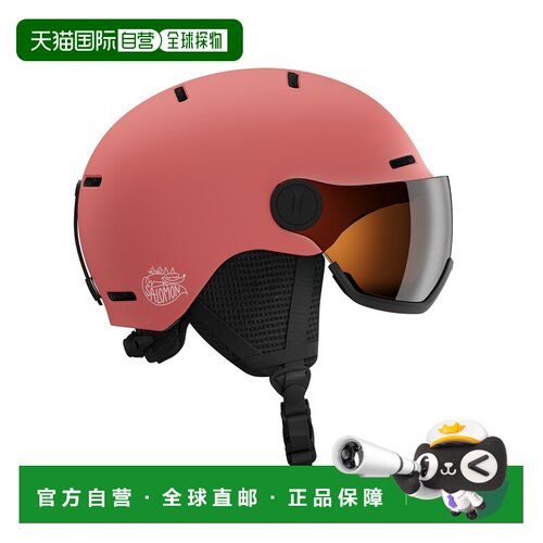自营欧洲直邮Salomon萨洛蒙 ORKA VISOR男孩橘粉色PC EPS滑雪头盔