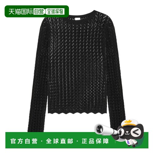 1h可退 香港直邮Saint Laurent 镂空针织上衣 863344Y76VX针织衫