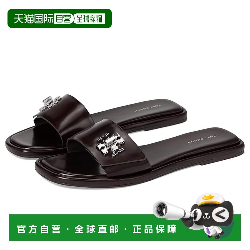 香港直邮Tory Burch 托里 伯奇 女士 Lock T凉鞋拖鞋单鞋带凉拖