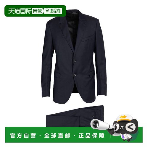 1h可退 香港直邮Lanvin 朗雯 男士 西服 blue蓝色 舒适时尚西装