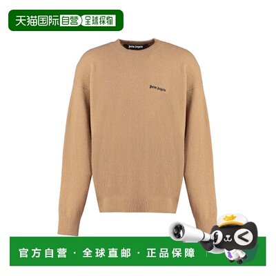 香港直邮PALM ANGELS 男士针织衫 PMHE054F23KNI0056210CAMELBLAC