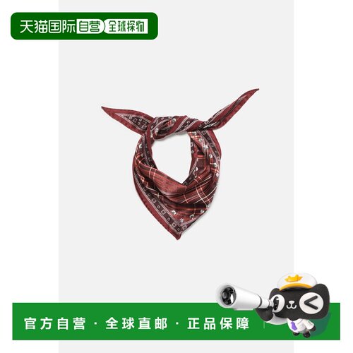欧洲直邮ACNE STUDIOS(艾克妮) Bandana en soie à damier