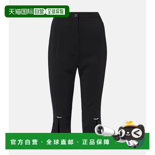 1h可退 香港直邮Mugler 穆勒 女士 镂空七分裤 black黑色 舒适时