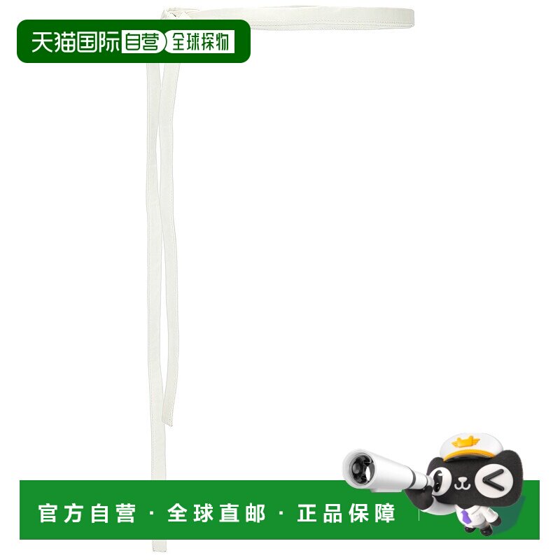 1h可退 香港直邮The Row 女士 细款裹式皮带 W1738L108 white白色