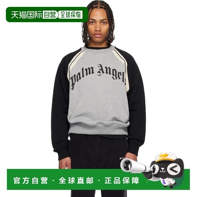 1h可退 香港直邮Palm Angels 棕榈天使 男士 灰色 Curved Logo Tr
