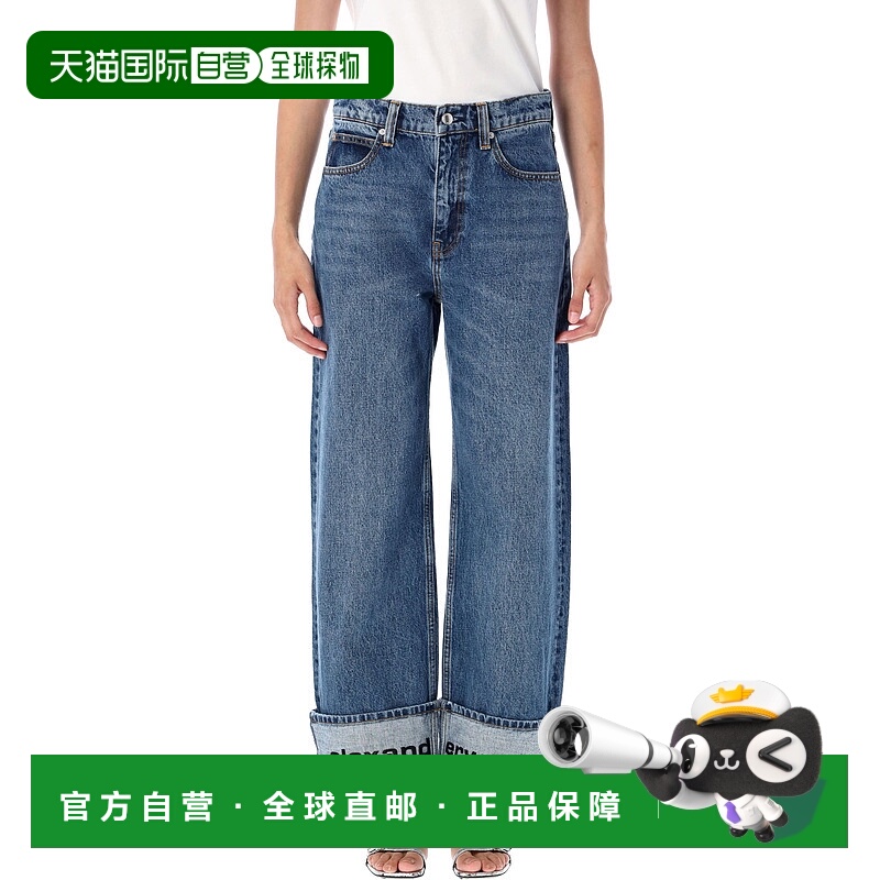 香港直邮Alexander Wang 亚历山大 王 女士 刺绣牛仔裤 4DC325481