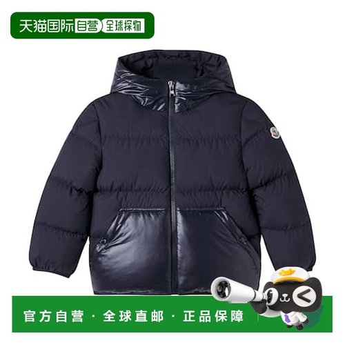 香港直邮moncler 男童 连帽羽绒夹克童装 blue蓝色 舒适时尚